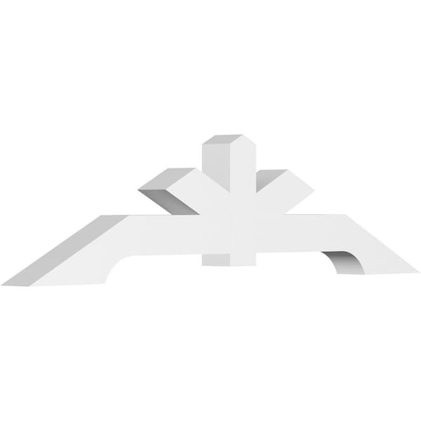 Ekena Millwork Vanguard Architectural Grade PVC Gable Bracket, 60"W x 15"H x 4"D x 4"F, 6/12 Pitch GBP060X15X0404VAN00 - main